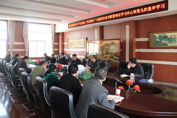 隴運集團(tuán)公司黨委召開“不忘初心、牢記使命”主題教育讀書班暨理論學(xué)習(xí)中心組第九次集中學(xué)習(xí)（擴(kuò)大）會議